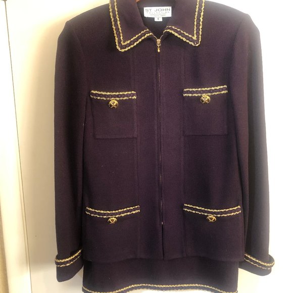 St John Collection by Marie Gray Knit Skirt Set - Picture 1 of 5